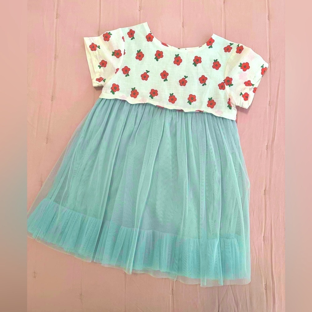 Mini Boden linen and tulle dress.